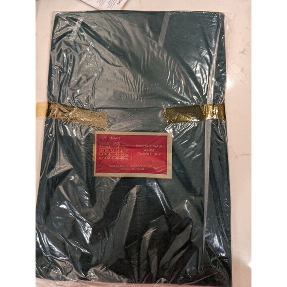 Kings Road Pocket Polo Shirt Sears Large Green 100 Percent Cotton NOS - Picture 4 of 5